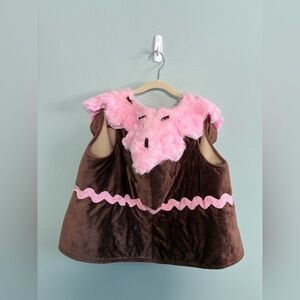 Princess Paradise Chocolate Cake Slice Halloween Girls Toddler Costume XS/S